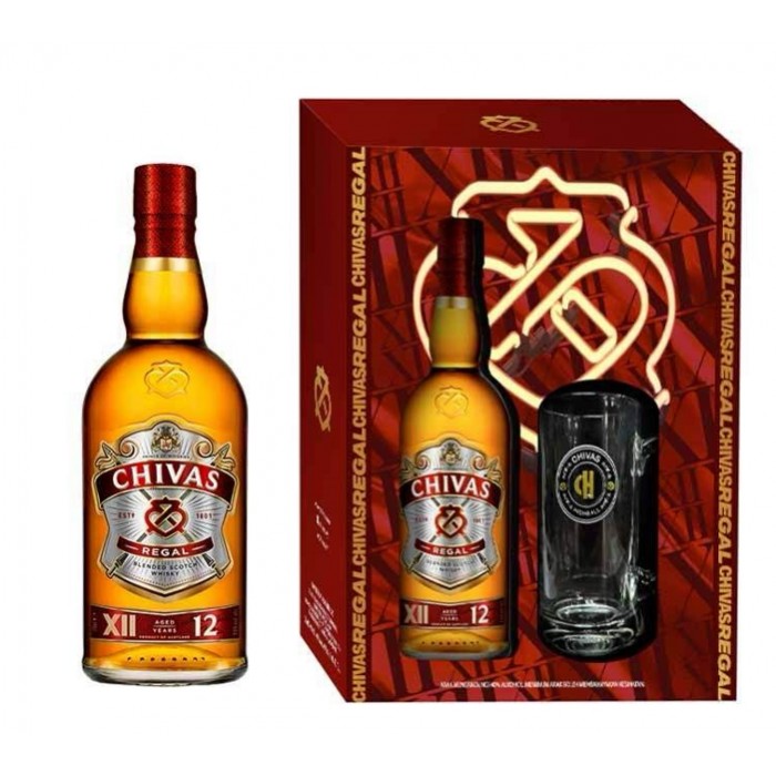 CHIVAS REGAL 12 YEARS 70CL 2024 GIFT SET (FOC HIGHBALL MUG)